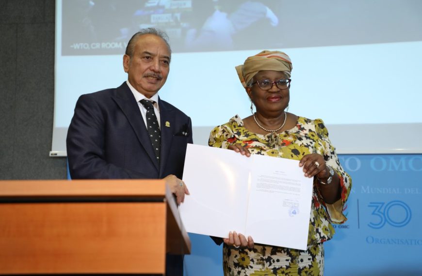 TL has submitted an instrument for acceptance of fisheries subsidies to the WTO.