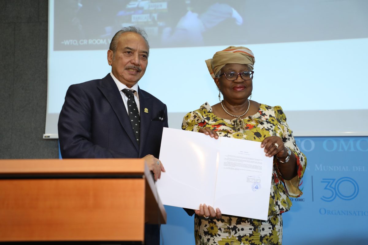 TL has submitted an instrument for acceptance of fisheries subsidies to the WTO.