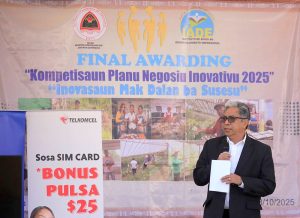 Ministro Coordenador dos Assuntos Económicos Inaugura Oficialmente o Concurso de Planos de Negócios Inovadores 2025 (ou KPNI em Tétum)