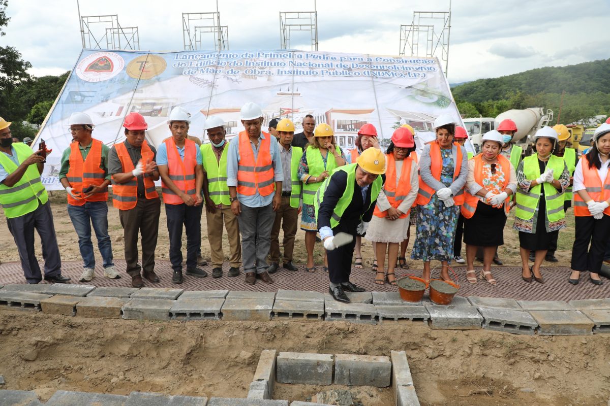 Vise-PM Lansa Ona Konstrusaun Edifisiu Foun INDMO